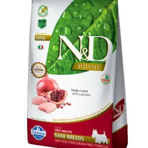 N&D Prime Adult Mini Breeds – Pollo y Granada 2.5kg