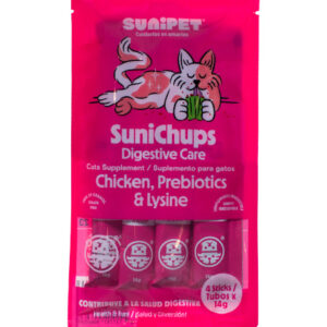 Suplemento SuniChups Digestive Care - Bolsa de 56 gr - 4 sticks de 14 gr c/u