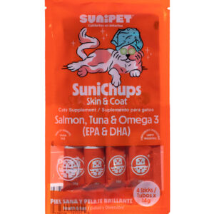Suplemento SuniChups Skin & Coat-Bolsa de 56 gr - 4 sticks de 14gr c/u