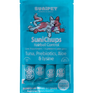 Suplemento SuniChups Hairball Control - Bolsa de 56 gr - 4 sticks de 14gr c/u