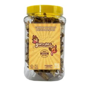 Garras de pollo Tarro de 40Uds (Patas de pollo cortadas)