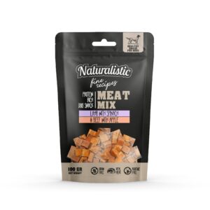 Naturalistic Fine Recipe MeatMix Lamb Spinach - Beef Apple - Snack 100gr.