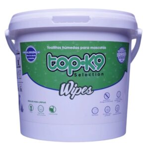Toallitas Húmedas Para Mascotas Topk9 - Balde 400 uds.