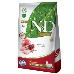 N&D Prime Adult Mini Breeds – Pollo y Granada 10.1 kg.