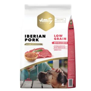 AMITY - SUPER PREMIUM LOW GRAIN IBERIAN PORK ADULT 4kg.