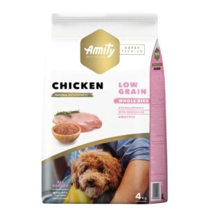Amity - Súper Premium Chicken Adult Low Grain 4kg.