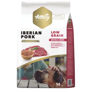 AMITY - SUPER PREMIUM LOW GRAIN IBERIAN PORK ADULT 14 kg.