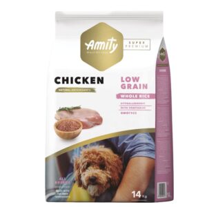 Amity - Súper Premium Chicken Adult Low Grain 14kg.
