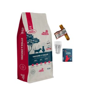 Pet Family Foods Vacuno y Pollo + Regalos- Adulto Razas Pequeñas 15kg