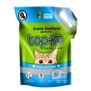 Arena Aglutinante - TOP K9 Aroma Talco Bebé - 4 kg.
