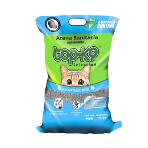 Arena Aglutinante - TOP K9 Aroma Talco Bebé - 10 kg.